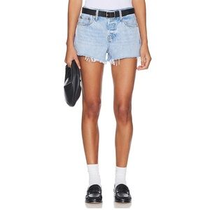 RE/DONE redone x Pam Anderson Mid Rise Malibu Denim Shorts
